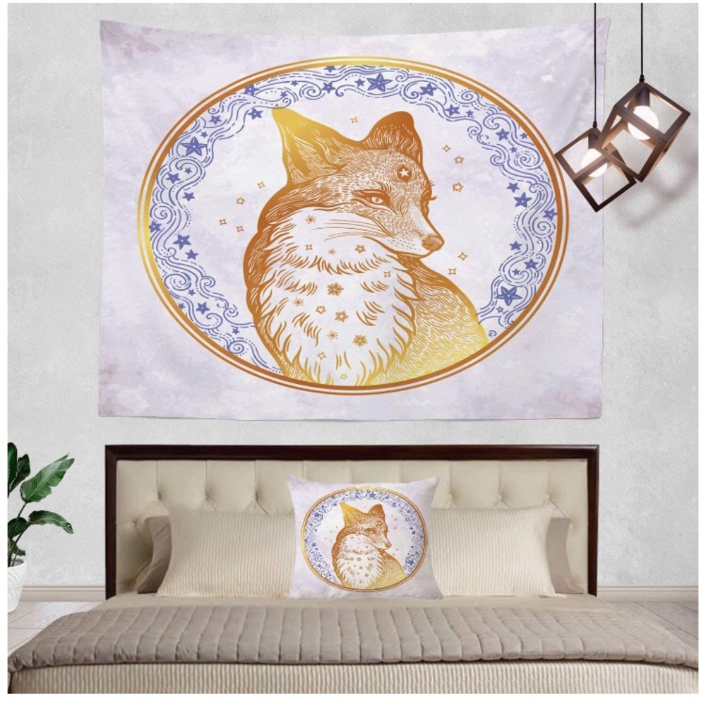 Tribal Foxy 🦊 Tapestry | 39.4 x 59.1” - Picture 3 of 9